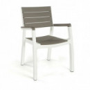 Silla Jardin Curver Harmony Resina Efecto Madera 99917