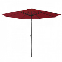 Parasol Jardin NATUUR Aluminio Terra 2,70METROS sin Faldon Rotacion Superior  109812