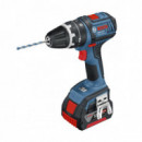 Taladro Atornillador Bosch Gsb 18 V Li +3 Baterías +gli