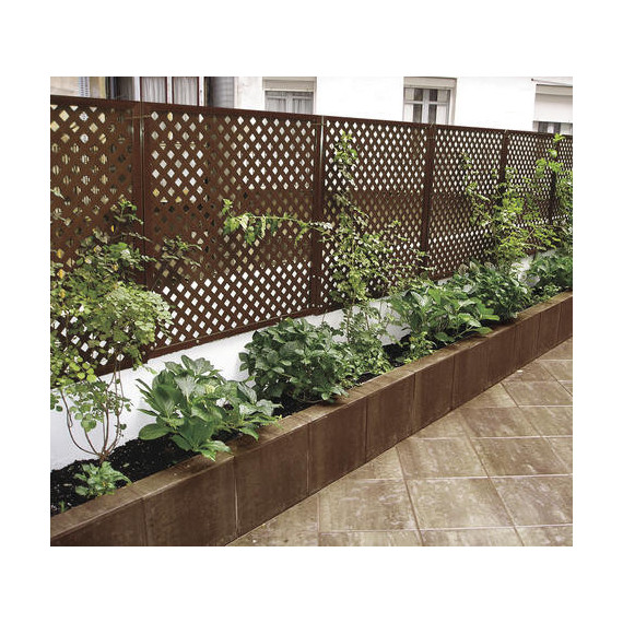 Celosia Plastica Privat Oxido 2,5 Cm 1X2 Metros