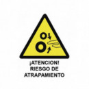 Adhesivo Riesgo de Atrapamiento 11X15