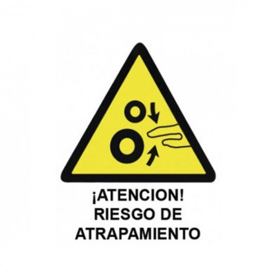 Adhesivo Riesgo de Atrapamiento 11X15