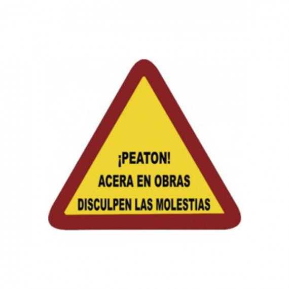 Señal Bolsa de Plástico Nº20 Acera en Obras