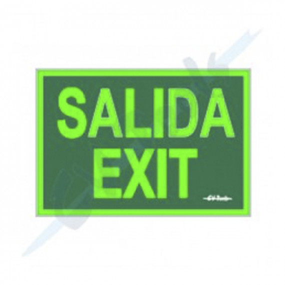 Cartel PVC 21X30 Fotoluminica Salida