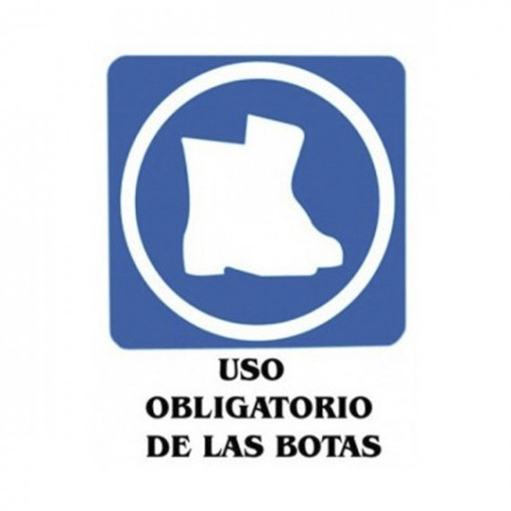 Señal Adhesiva Uso Obligatorio Botas 8221 11X15MM.
