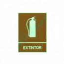 Cartel PVC 21X30 Fluorescente Extintor