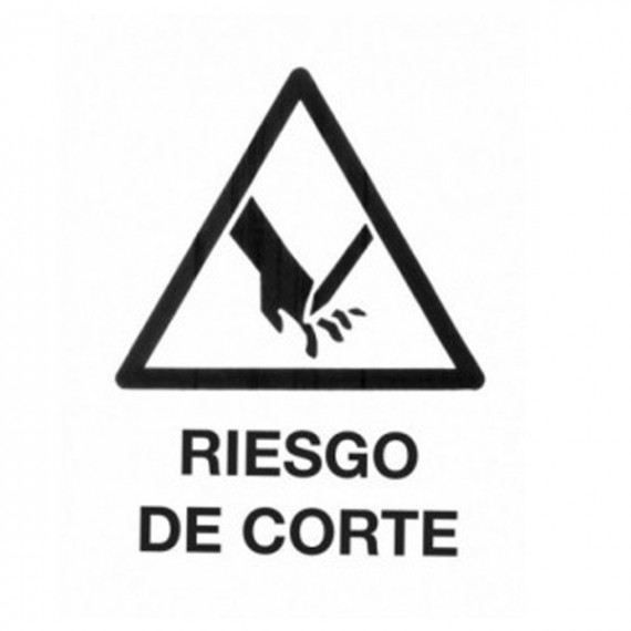Adhesivo Riesgo de Corte 11X15