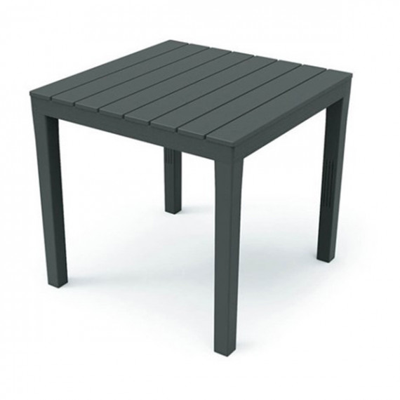 Mesa Plástica Bali Cuadrada Antracita