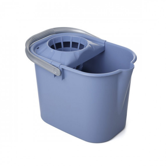 Cubo Plástico Rectangular Paloma Azul con Escurridor 11028.00