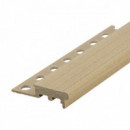 Peldaño Fibra Beige 12 Mm X 250 Cm