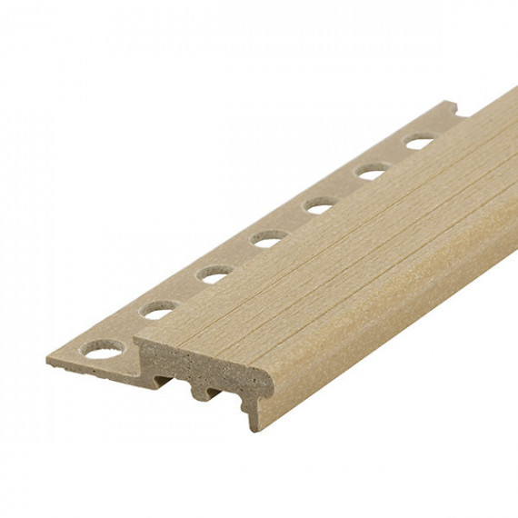 Peldaño Fibra Beige 12 Mm X 250 Cm