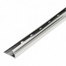 Guardacanto Aluminio Brillo 12 Mm X 2.60 M