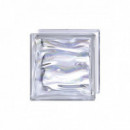 Ladrillo Cristal Prestige Agua Perla Blanco 19X19X8 Cm