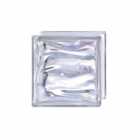 Ladrillo Cristal Prestige Agua Perla Blanco 19X19X8 Cm