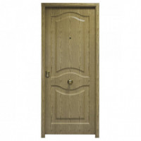 Puerta Básica Cearco Roble 4B 2070X910 Mm 1C Derecha Cerradura de 3 Puntos