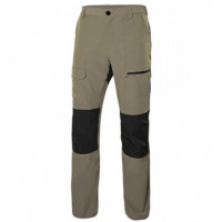 Pantalón Largo Trabajo Trekkin Beig/negro 86% POLIÉSTER-14% Elastano