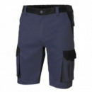 Pantalón Corto Trabajo Azul Negro 65% POLIÉSTER-25% Algodón