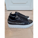 Sneaker ANTONY MORATO Negro con Logo Lateral