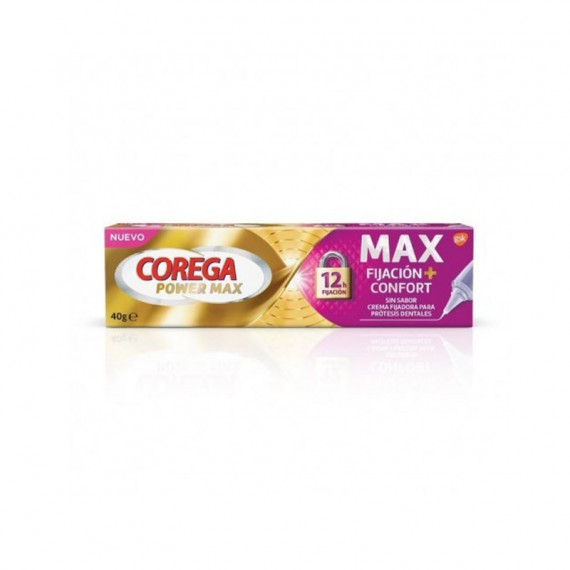 COREGA Max Fijacion + Confort 1 Tubo 40 G sin Sabor