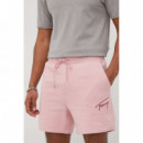 Bermuda TOMMY JEANS Signature Rosa