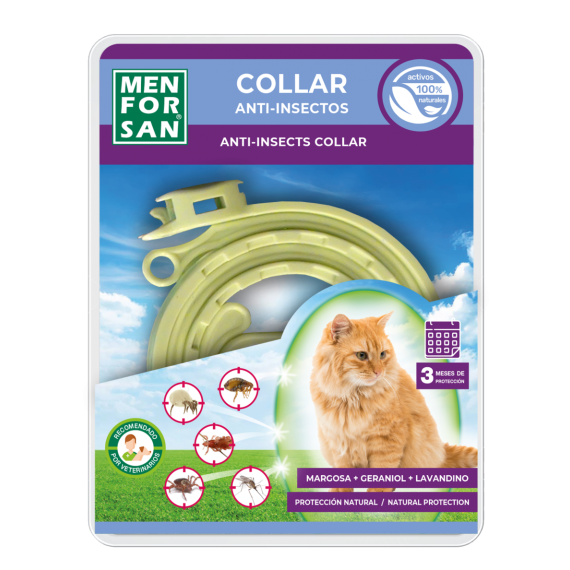 Men For San Collar Anti-insectos Gatos  MENFORSAN