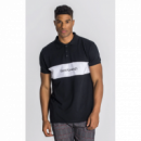 Polo Gianni kavanagh negro banda blanca
