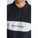 Polo Gianni kavanagh negro banda blanca