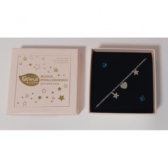Farmabijox Pulsera Corazon-estrella + Pendientes  FARMA BIJOUX