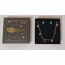 Farmabijoux Colgante Corazones + Pendientes  FARMA BIJOUX