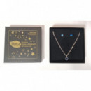 Farmabijoux Colgante Piedra Azul + Pendientes  FARMA BIJOUX
