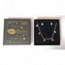 Farmabijoux Colgante Corazones + Pendientes  FARMA BIJOUX