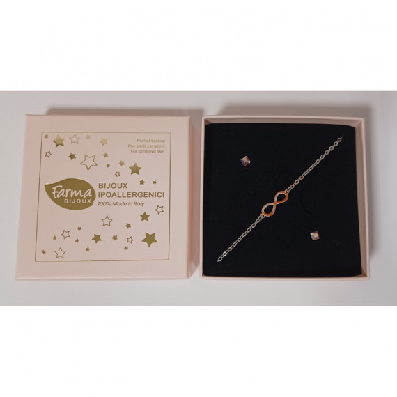 Farmabijox Pulsera Infinito + Pendientes  FARMA BIJOUX