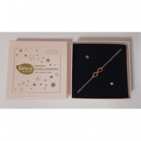 Farmabijox Pulsera Infinito + Pendientes  FARMA BIJOUX