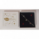 Farmabijoux Pulsera Plateada + Pendientes  FARMA BIJOUX