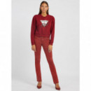 Sudadera con Logo Triángulo y Pedrería GUESS