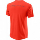 Camiseta Wilson Bela Tech Tee Fiesta  WILSON PADEL