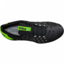 Zapatillas Wilson Hurakn Black Green  WILSON PADEL