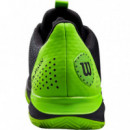 Zapatillas Wilson Hurakn Black Green  WILSON PADEL