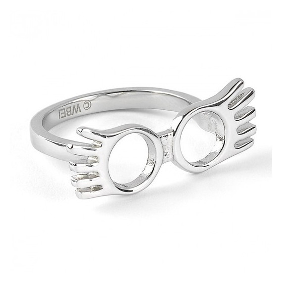 Anillo Gafas Luna Lovegood Harry Potter Acero Inoxidable