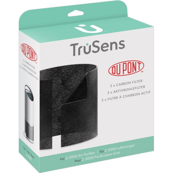 LEITZ Recambio de Capa de Carbon Dupont para el Purificador de Aire LEITZ Trusens Z-3000 3 Unidades