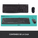 LOGITECH Teclado y Raton con Cable USB Negro MK120