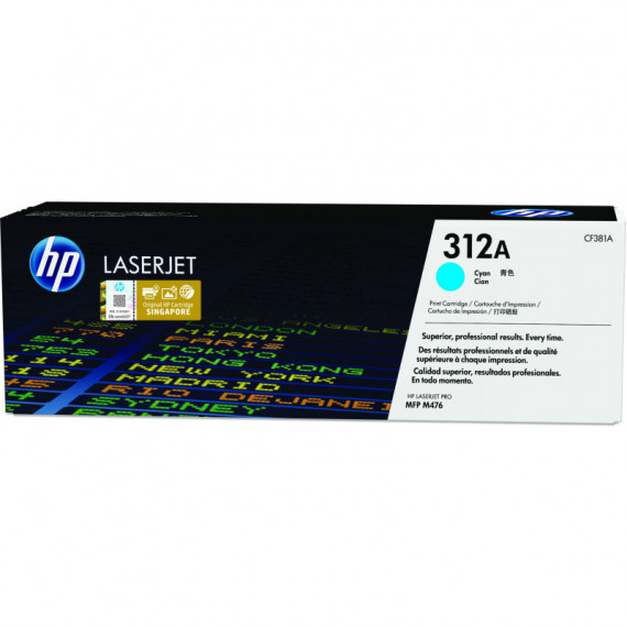 HP Toner CF381A Cian Nº 312A