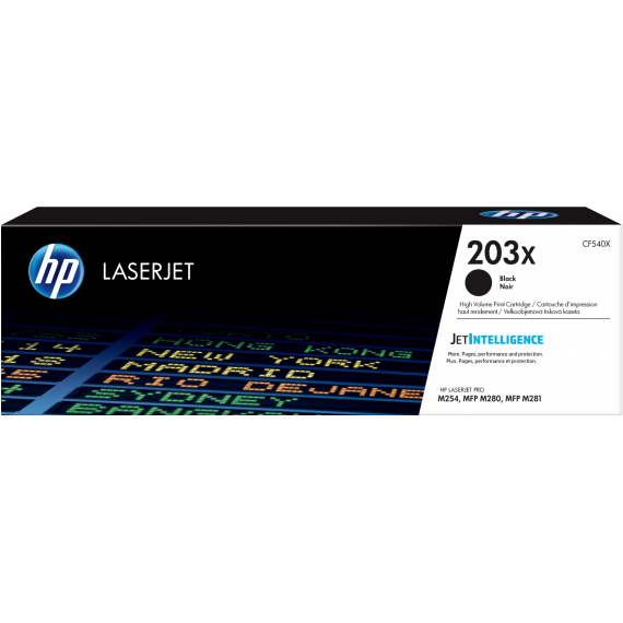 HP Toner CF540X Negro Nº 203X