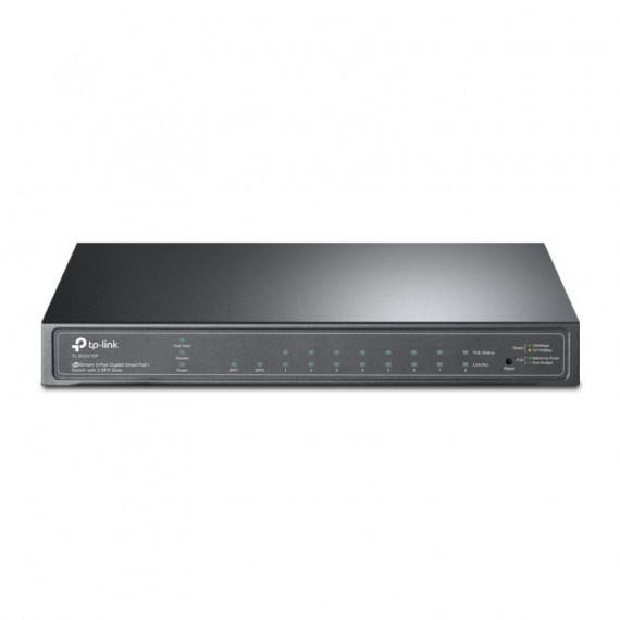 TP-LINK Switch Smart 8 Puertos Poe Mas 2 Sfp