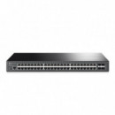 TP-LINK Switch Jetstream Gestionable Gigabit L2 de 48 Puertos con 4 Ranuras Sfp