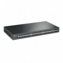 TP-LINK Switch Jetstream Gestionable Gigabit L2 de 48 Puertos con 4 Ranuras Sfp