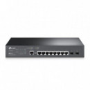 TP-LINK Switch Gestionable con 8 Puertos Gigabit L2 Lite Jetstream con 2 Slots Sfp