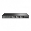 TP-LINK Switch Gestionable Jetstream de 24 Puertos Gigabit L2 con 4 Ranuras Sfp