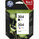 HP Cartucho 3JB05AE Multipack Negro/color  Nº 304