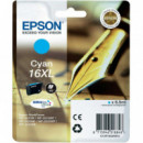 EPSON Cartucho Tinta T1632 Cian Nº 16XL